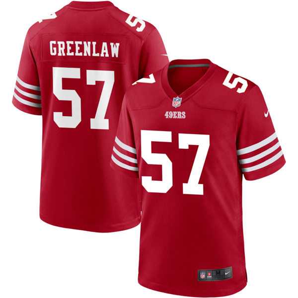 Mens San Francisco 49ers #57 Dre Greenlaw Nike Scarlet Alternate Legend Vapor Limited Jersey Dzhi